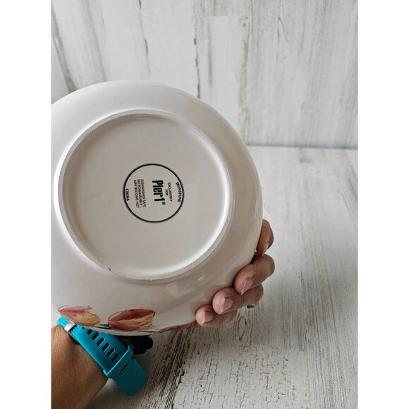 Pier 1 tulip serving bowl salad spring ironstone - Picture 7 of 7